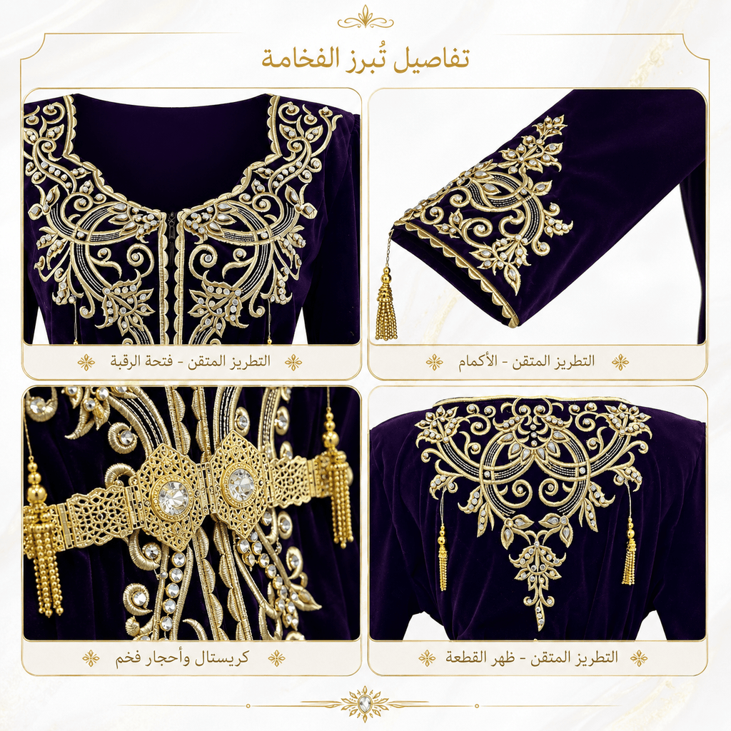 كاراكو فاخر عنكبوت | لكل المقاسات | رقم 229 - Soltana Razan السلطانة رزان229-023-12