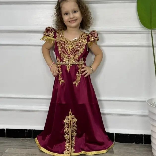 قندورة قسنطينية فتلة ساتان ايطالي صغار