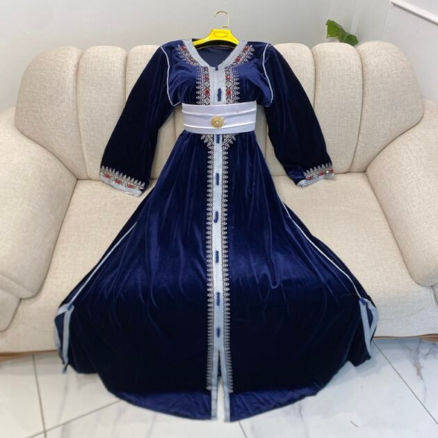 قفطان فلسطيني قالون ملون